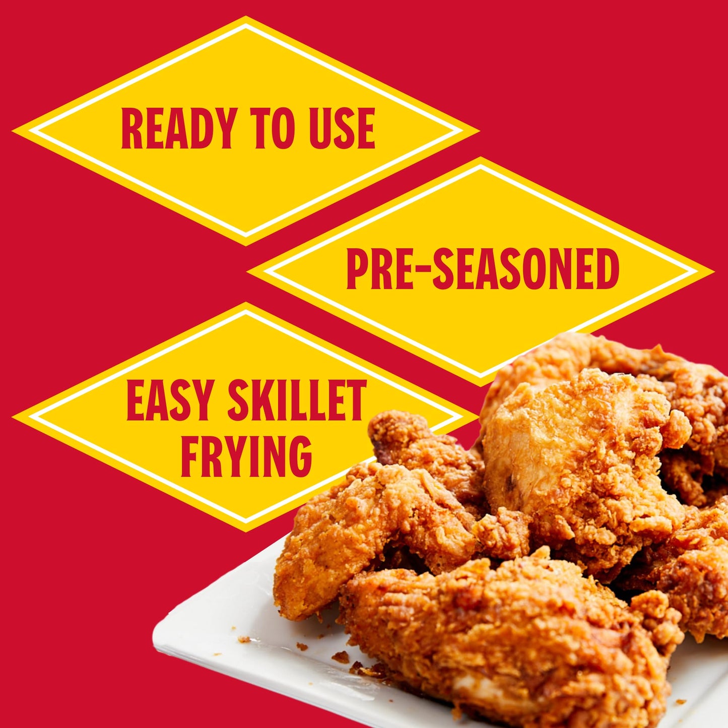 Louisiana Seasoned Crispy CHICKEN FRY Batter 9oz (Pack of 3)