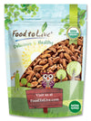 Food to Live Organic Pecan Pieces, 12 Ounces Raw, Chopped Pecans, Non-GMO, Unsalted, Unroasted, Kosher, Shelled, Kosher, Vegan,