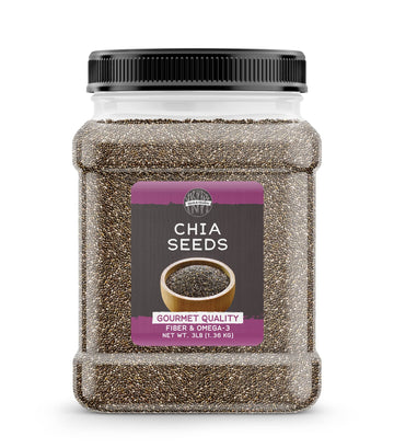 Birch & Meadow 3 lb of Chia Seeds, Nutty Flavor, Smoothies & Baked Goods