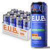 E.U.B. Mood and Motivation Beverage - Orange Creamsicle Sparkling Beverage with Nootropics & Adaptogens, 12oz cans (12 pack)