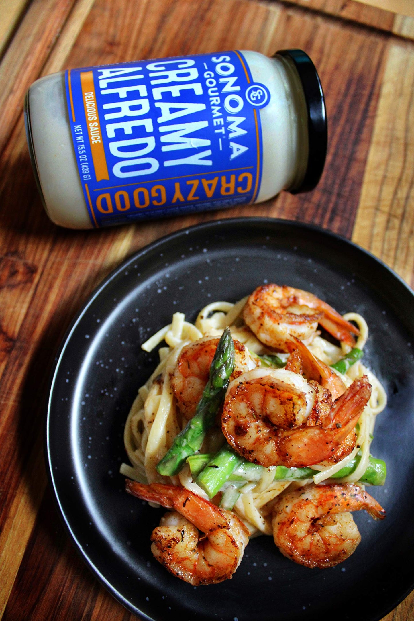 Sonoma Gourmet Creamy Alfredo Pasta Sauce | Gluten-Free And No Sugar Added | Made With Real Cream | 15.5 Ounce Jars (Pack Of 6)