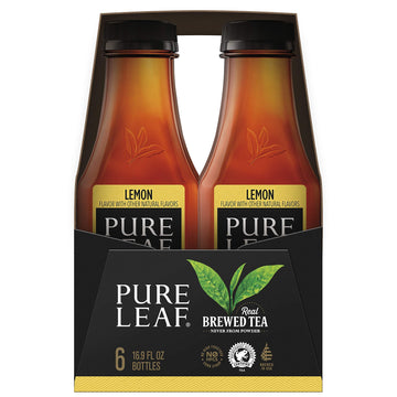 Pure Leaf Sweetened Iced Tea With Lemon, 16.9 Fl Oz (Pack Of 6)