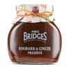 Mrs Bridges Rhubarb & Ginger Preserve, Made in Scotland, 12oz Jar (Pack of 1)