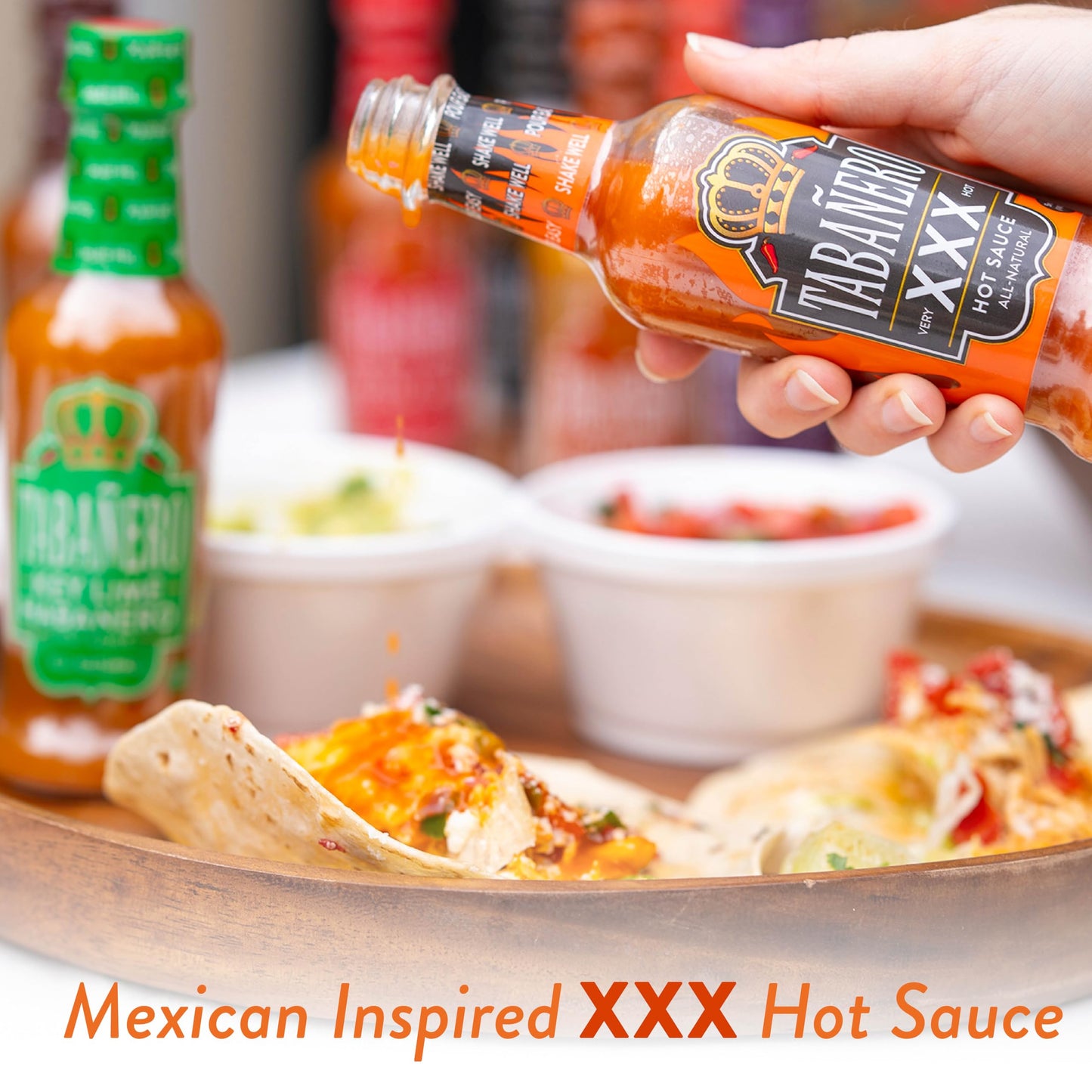 Tabanero Gourmet Hot Sauce, All Natural, Gluten Free, Vegan, Very Hot, 5 oz Bottle