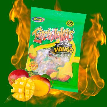 Sweetzo Spicy Mexican Gummy Candy, Individually Wrapped Tamarind Covered Mango Gummies, Fiesta Party Favor Treats - 5.29 Ounces