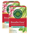 Traditional Medicinals Breathe Easy Eucalyptus Mint Herbal Tea, Promotes Respiratory Health, (Pack Of 2) - 32 Tea Bags Total