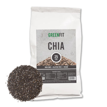Premium Bulk Chia Seeds (25Lbs Bag) | A+ Grade Chia | Nutrient-Packed Superfood | Non-Gmo | Gluten-Free Chia Seeds Bulk | Vegan