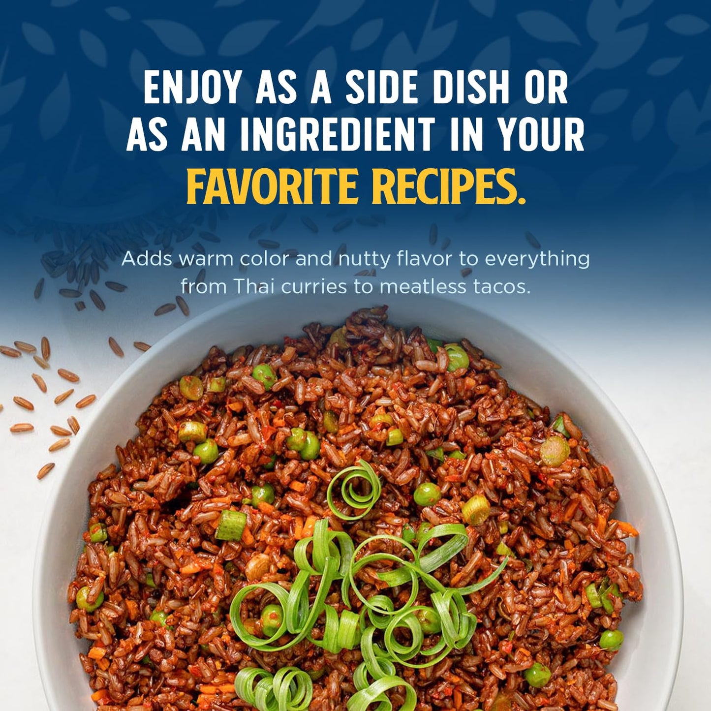 Lundberg Organic Red Jasmine Rice, Long Grain Red Rice - Non-Sticky, Fluffy Aromatic Rice, Organically Grown In California, Pant