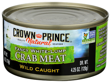 Crown Prince, Fancy White Lump Crab Meat, 6 Oz