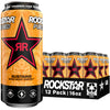 Rockstar Energy Drink Punched Strawberry Peach, 16 Fl Oz Cans, 12 Pack