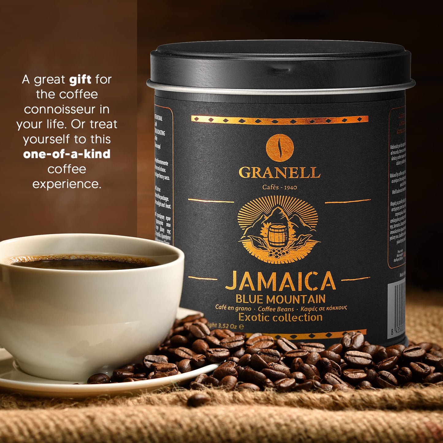 Blue Mountain Coffee From Jamaica By Caf  S Granell: Fresh Jamaican Blue Mountain Coffee Beans, Low Acid Whole Bean Coffee Mediu