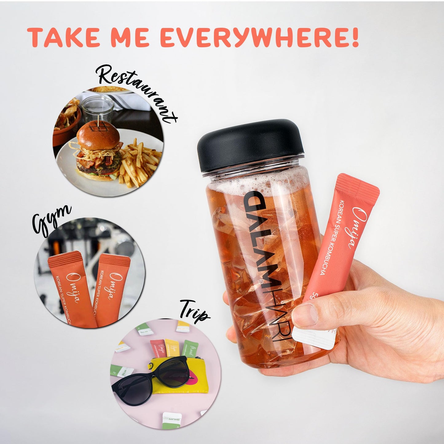 Dalamhari Kombucha Powder | Schisandra Berry Omija 20T | Kombucha Drink Probiotic Soda Urban Kombucha Synergy Scoby Kombucha Sta