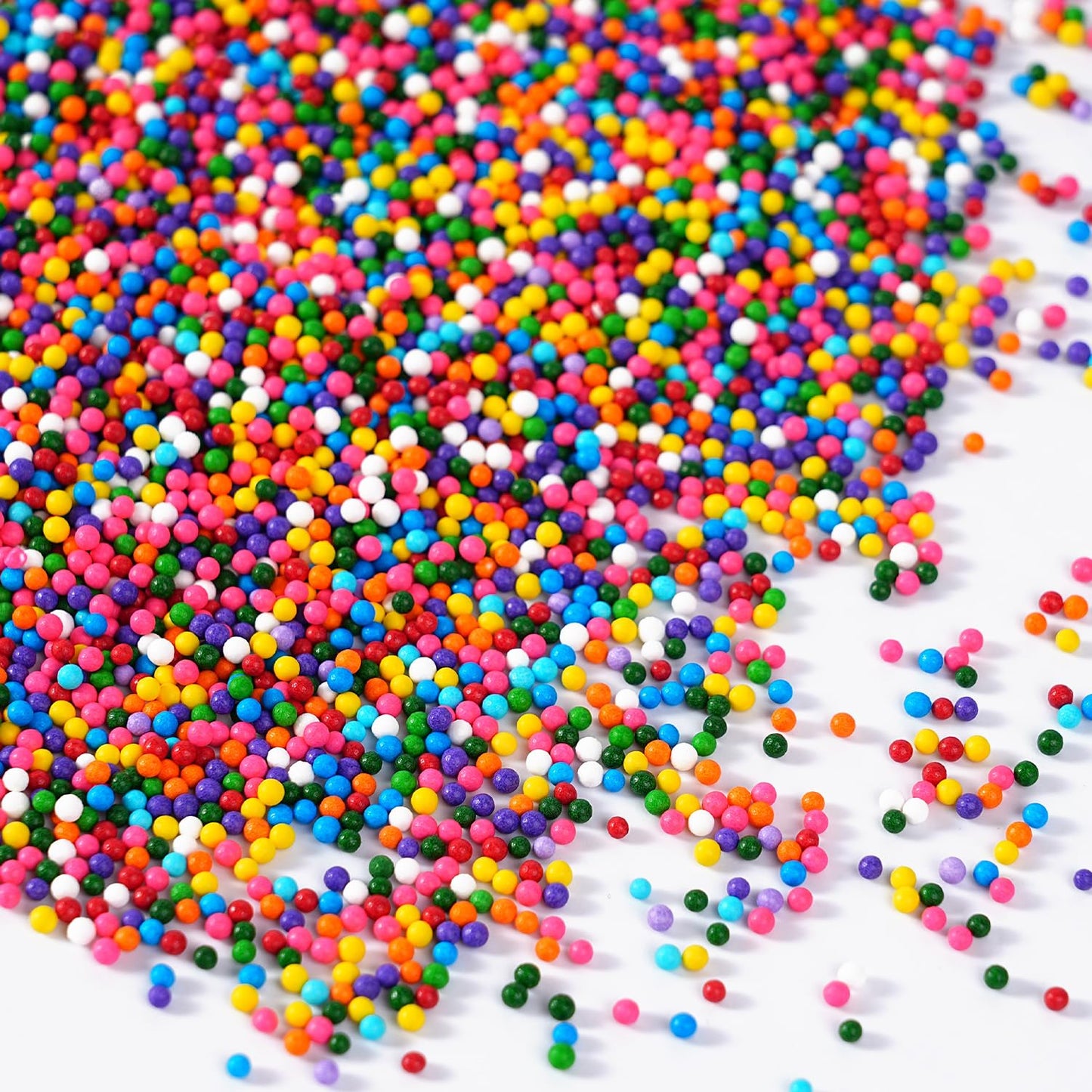 Rainbow Nonpareils Sprinkles 4.23Oz Nonpareils Edible Rainbow Sprinkles For Cake Decorating Cookies Cupcakes Macarons Donuts And Ice Cream Topping(120G)