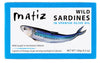 Matiz Sardines in Olive Oil, 4.2 Ounce Can (Pack of 5) Spanish Gourmet Wild Caught Natural Fish for Tapas, Snacks, or Meals, Pro