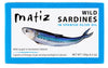 Matiz Sardines in Olive Oil, Wild Caught, 4.2 Ounce Can, Pack of 12