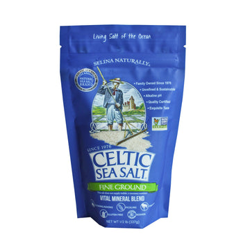 Celtic Sea Salt, Fine Ground Resealable Bag, 8 Oz