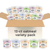 Mylk Labs Variety Pack Protein Oatmeal Cups Whole Grain Low Sugar High Fiber Breakfast with Superfoods Quick & Easy On the Go Instant Oatmeal Rolled Oats Gluten Free Vegan Nut Free 12 Pack