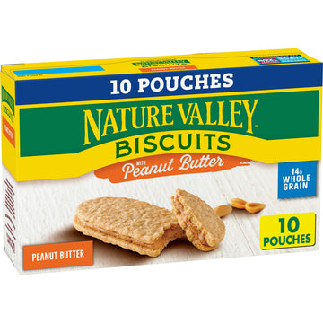 Nature Valley Biscuit Sandwiches, Peanut Butter, 10 Ct, 13.5 Oz