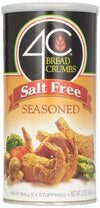 4C Premium Bread Crumbs Salt Free Bread Crumbs, Seasoned, Premium Regular & Gluten Free, Flavorful Crispy Crunchy, Value Pack (S
