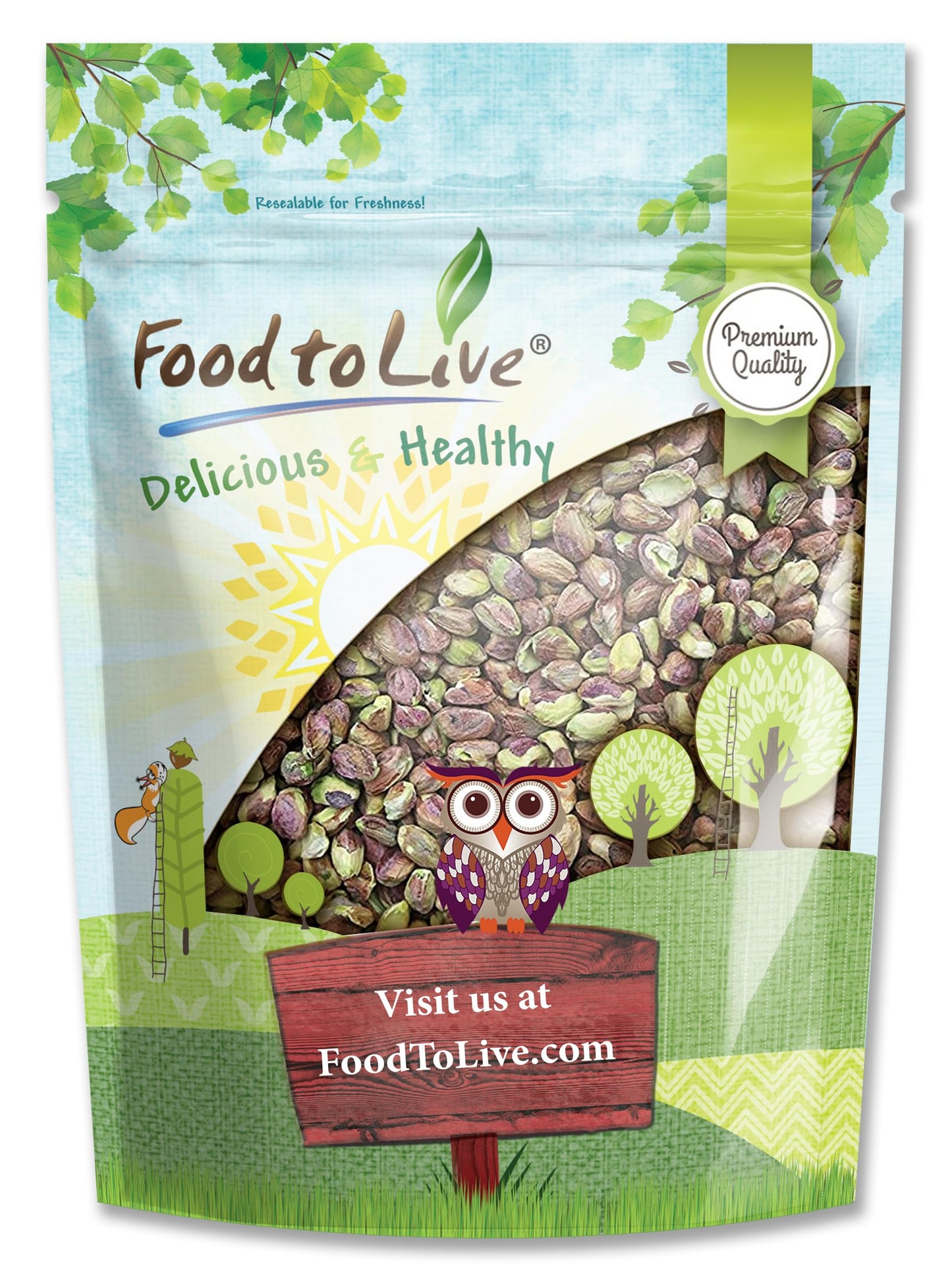 Food To Live No Shell Pistachios, 1.5 Pounds – Unsalted, Kernels, Sirtfood, Bulk. Pistachios Individual Packs. Wonderful Keto And Paleo Snack