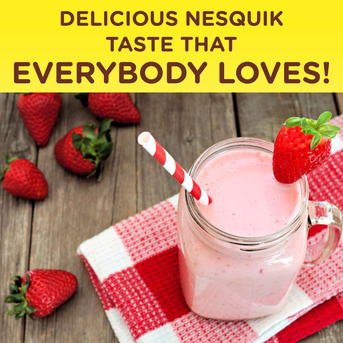 Nesquik Strawberry Powder Drink Mix 9.38oz