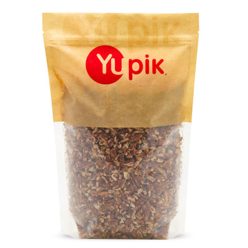Yupik Raw Pecans, Medium Pieces, 2.2 lb (35.2 oz), Kosher, Gluten-Free, Vegan, Chopped Crunchy Nuts, Unsalted, Unroasted, Source