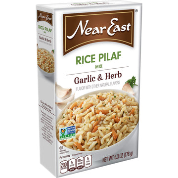 Near East Rice Pilaf Mix, Garlic & Herb, 6.3Oz Box