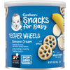 Gerber Snacks for Baby Teether Wheels, Banana Cream, 1.48 Ounce (Pack of 6)
