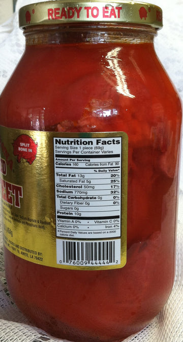 Matt & Dana Pickled Pigs Feet in a Quart Jar