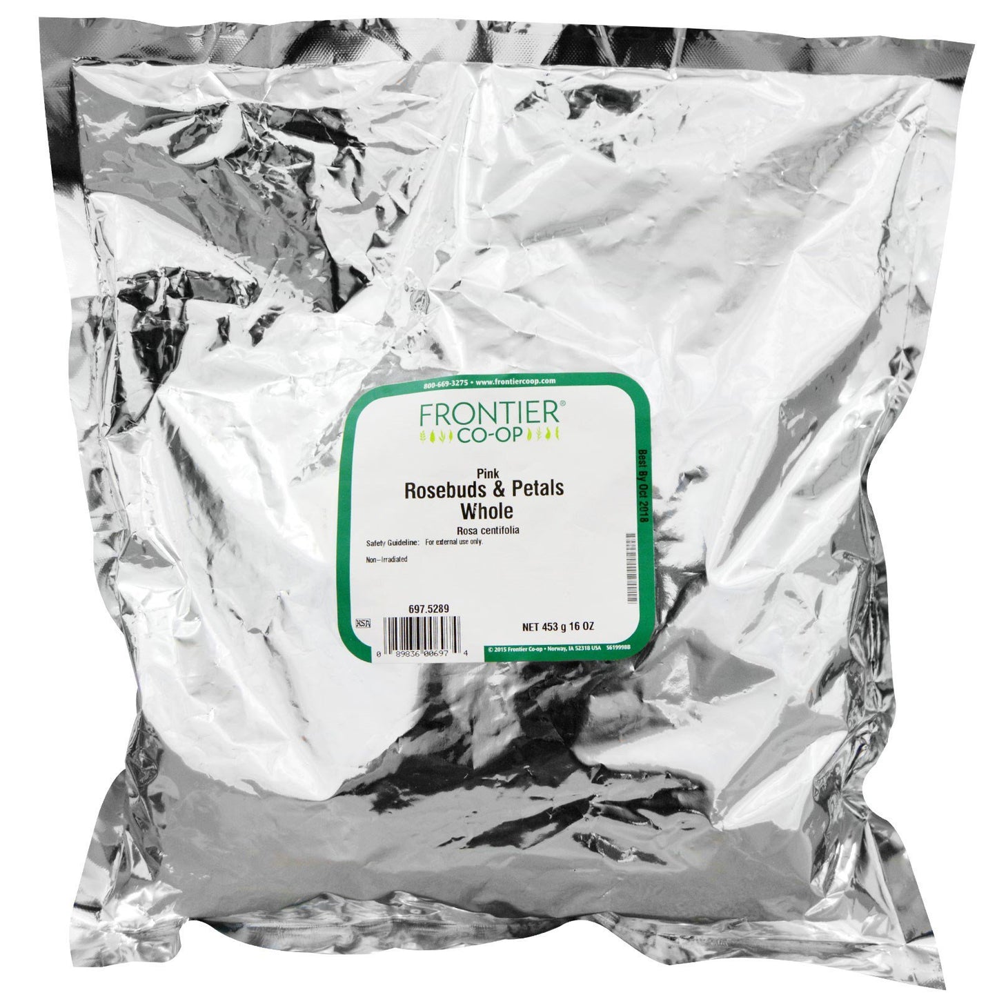 Frontier Co-op Roses, Pink Buds & Petals, Kosher | 1 lb. Bulk Bag | Rosa centifolia L.