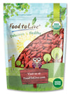 Food to Live Organic Goji Berries, 8 Ounces - Sun Dried, Large and Juicy, Non-GMO, Raw, Vegan, Sirtfood, Bulk