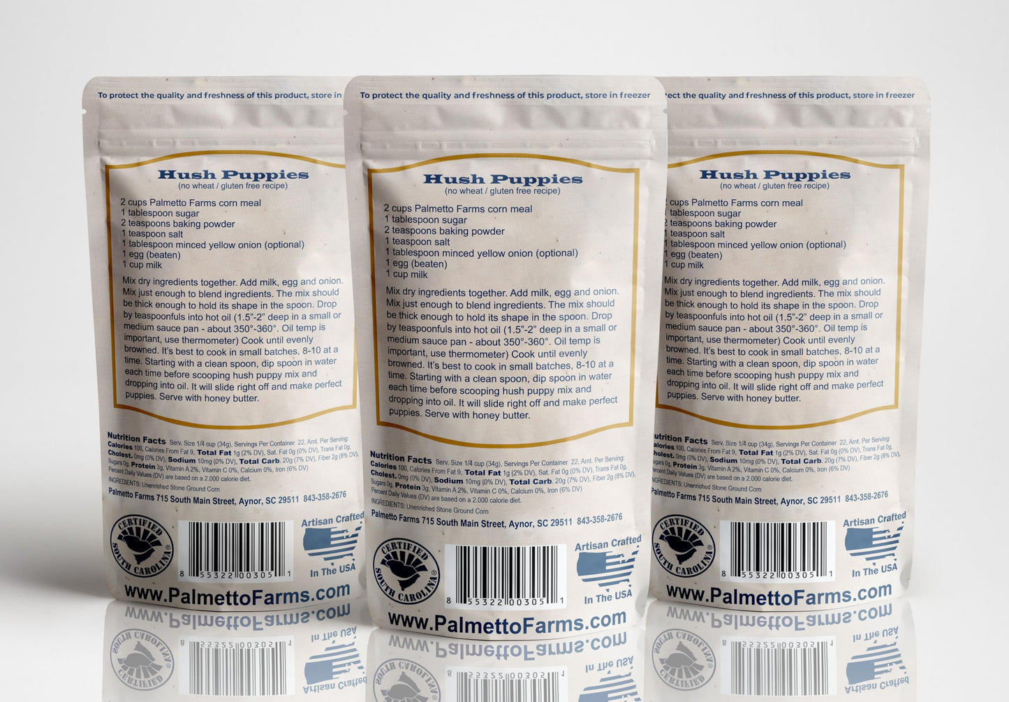 Palmetto Farms White Corn Meal Flour 3 Pack