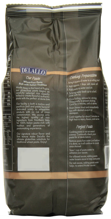 Delallo Gluten Free Pasta, Fusilli, 12 Ounce