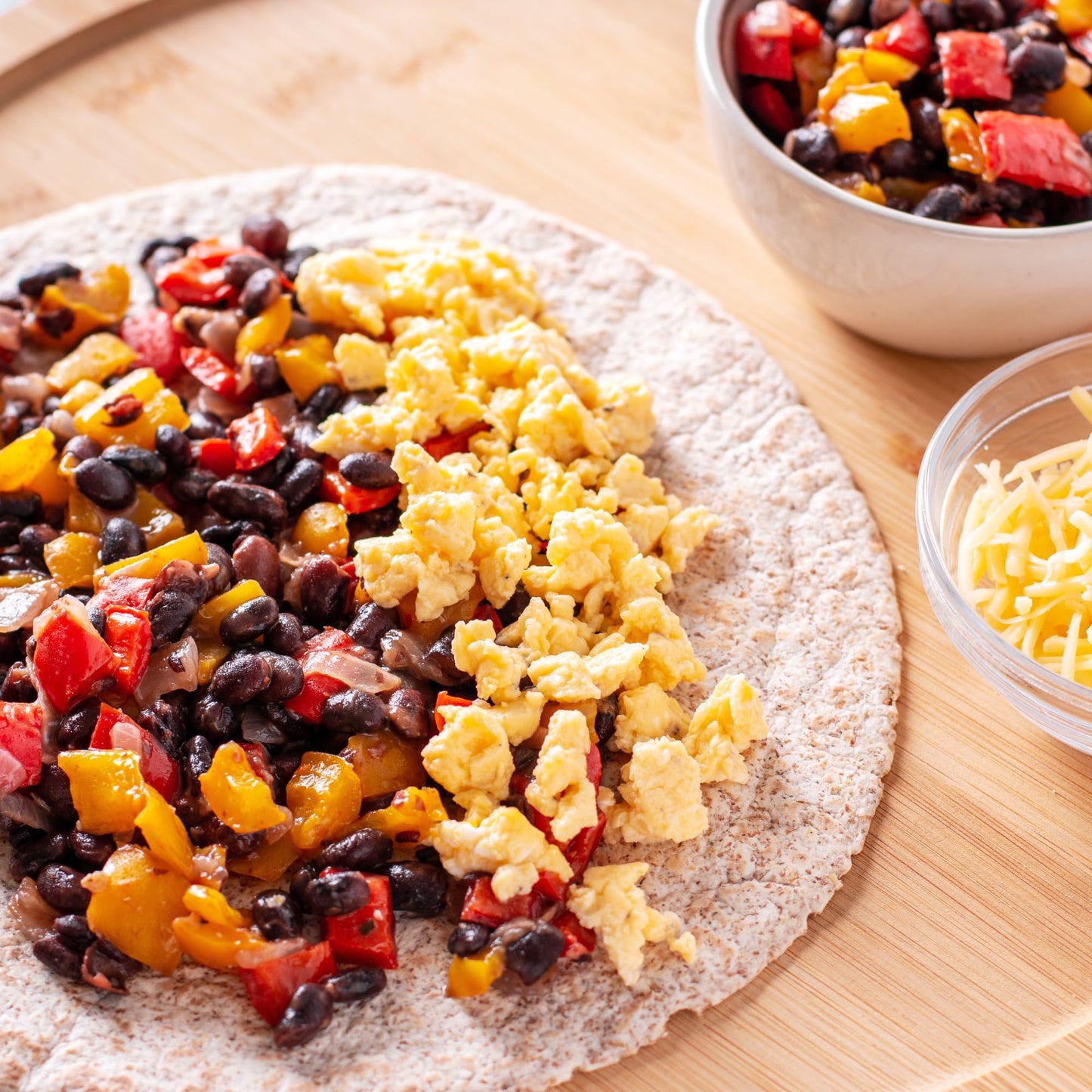 Toufayan Whole Wheat Tortilla Wraps (3 Pack, 18 Wraps Total)