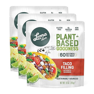 Loma Linda - Plant-Based Complete Meal Solution Packets (Taco Filling (10 Oz.), 3 Pack)