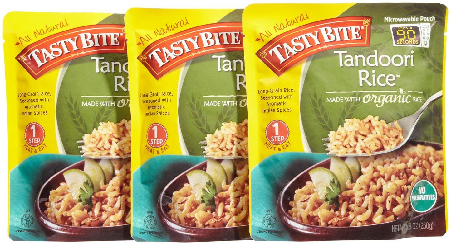 Tasty Bite Ready To Eat Tandoori Rice - Case of 6 - 8.8 OZ