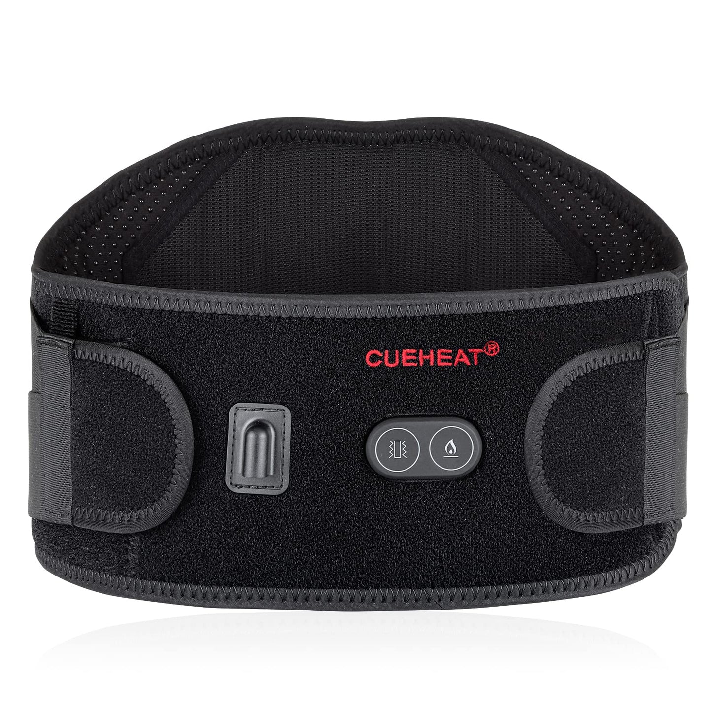 Cueheat Heating Pad Back Brace With Heat And Massage,Heated Back Massager With Rechargeable Battery, Back Heat Support Belt For