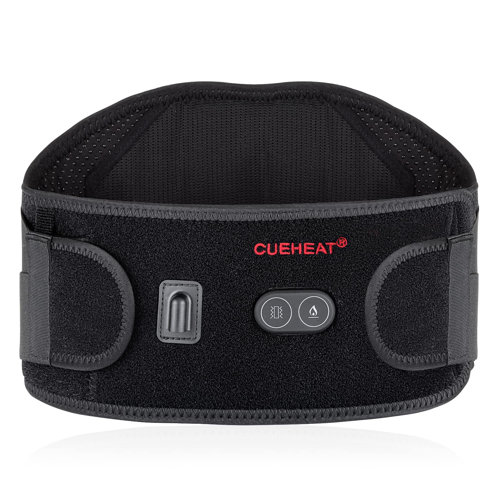 Cueheat Heating Pad Back Brace With Heat And Massage,Heated Back Massager With Rechargeable Battery, Back Heat Support Belt For