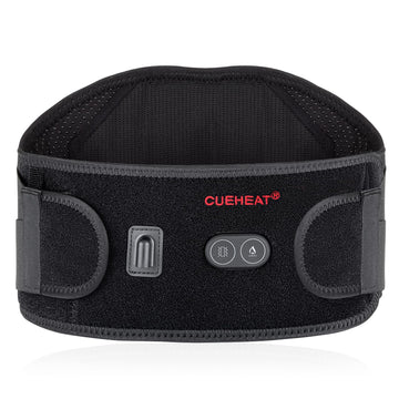 Cueheat Heating Pad Back Brace With Heat And Massage,Heated Back Massager With Rechargeable Battery, Back Heat Support Belt For