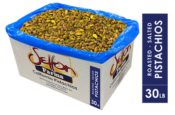 Pistachios Shelled Dry Roasted Salted, 30 Lbs. Bulk Case, Kosher