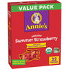 Annies Organic Bunny Fruit Flavored Snacks, Summer Strawberry, Gluten Free, Value Pack, 22 Pouches, 15.4 oz