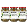 Old World Quality Foods Traditional Swedish Salad, Gluten-Free, Pickled Cucumber Mix, 3 Jar Pack, 32 oz Each, Green