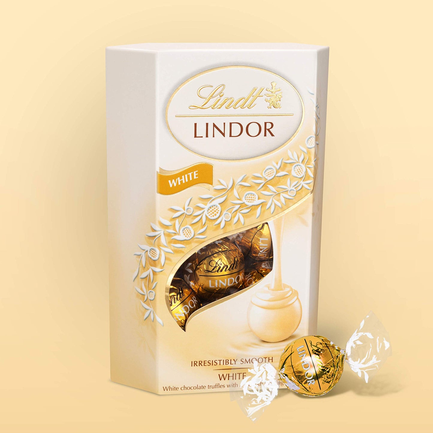 Lindt Lindor White Chocolate Truffles, 7.05 Oz / 200 G
