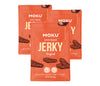 Moku Plant-Based Mushroom Jerky, Original Flavor (3 Pack) Vegan Beef Jerky, Gluten Free, Soy-Free, Non-Gmo Vegan Snacks, Vegan M