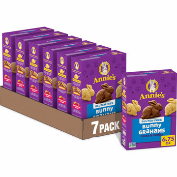Annie'S Gluten Free Cocoa And Vanilla Bunny Cookies, 6.75 Oz (Pack Of 7)