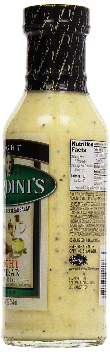 Cardini's Lite Caesar Dressing, 12 oz