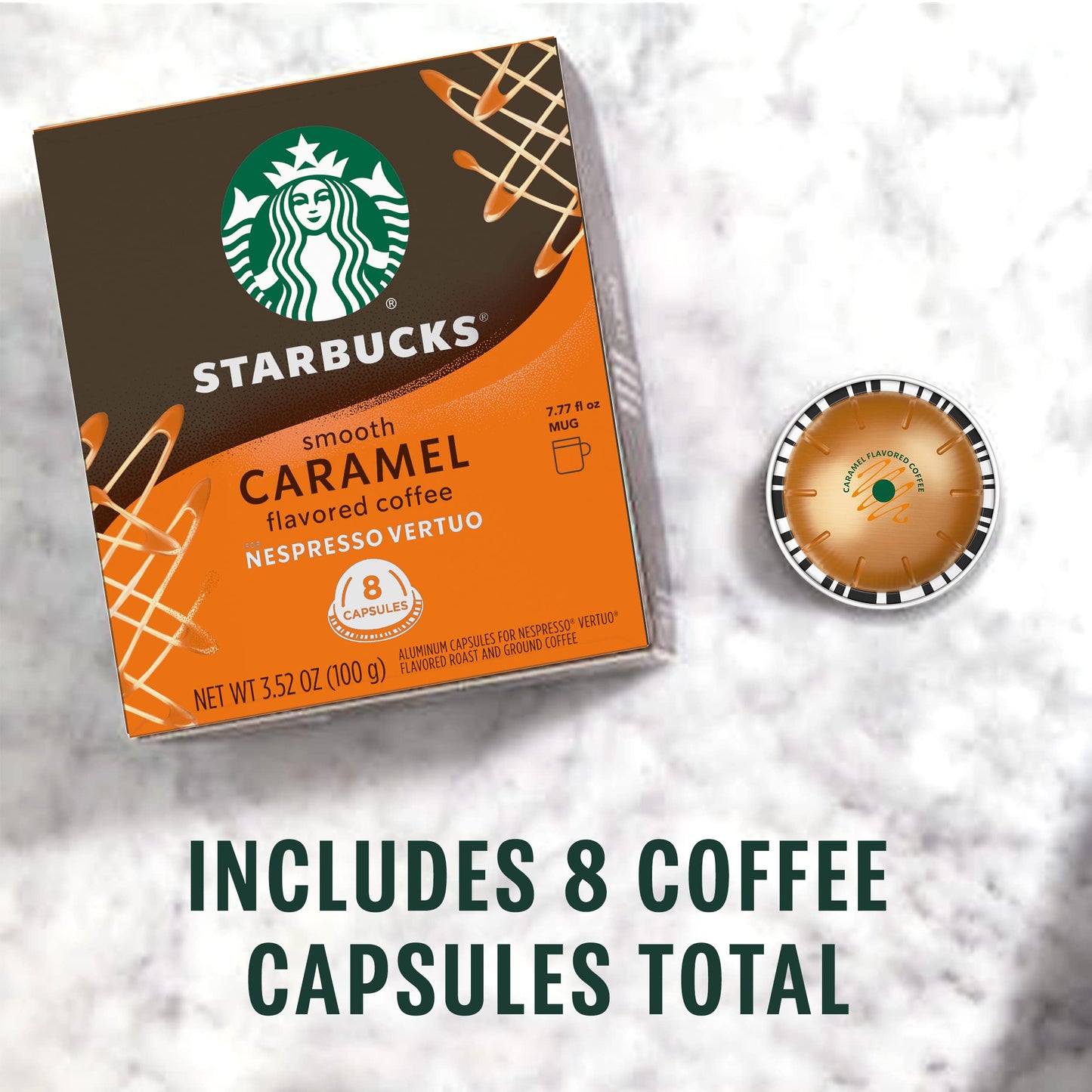 Starbucks Caramel Flavored Coffee Pods, 32-count, 8 oz (Pack of 4)