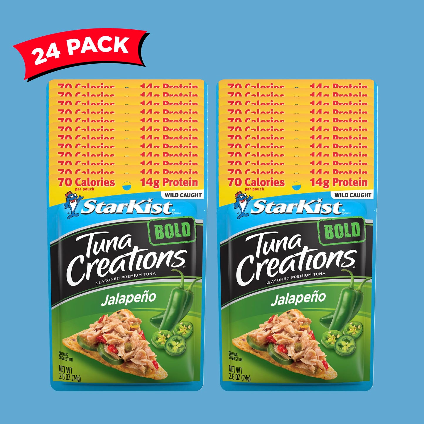 Starkist Tuna Creations Bold, Jalapeño, 2.6 Ounce (Pack Of 24)