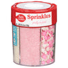 Betty Crocker 6 Cell Sprinkles, Pretty in Pink, Dessert Sprinkles for Cake, Cupcake, Cookies, Gender Reveal, Baby Showers, Pink