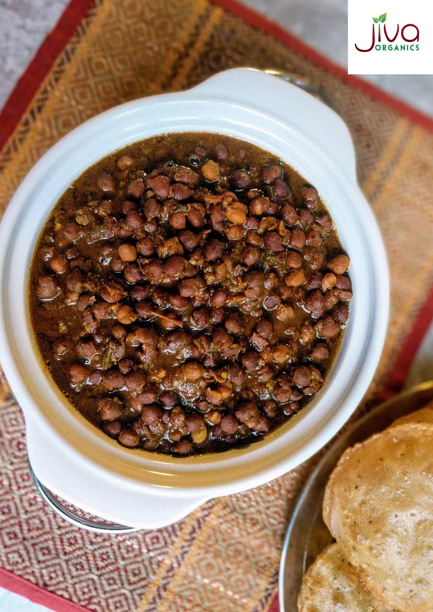 Jiva Organics Organic Kala Chana 2 Pound Bulk Bag - Black Gram, Desi Black Chickpeas, 100% Natural & Non-Gmo